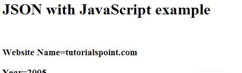 json objects