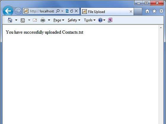 File Upload Result