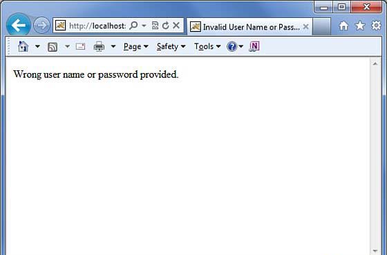 Database Error Result