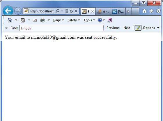 Email Successful