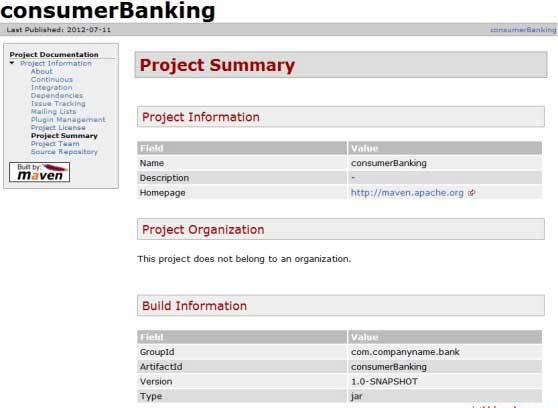 consumer web page
