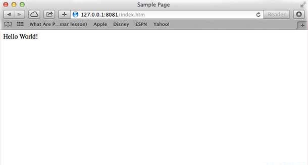 First Server Application