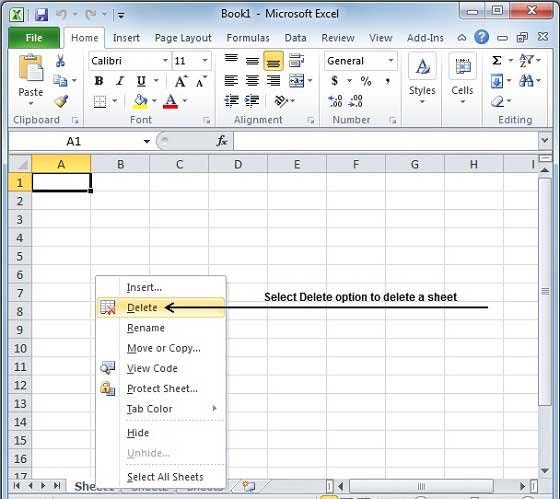 Delete Sheet