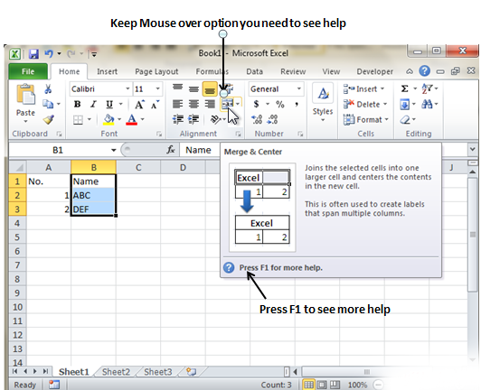 Context Sensitive Help