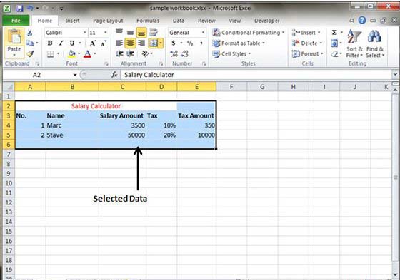 See Selected Data