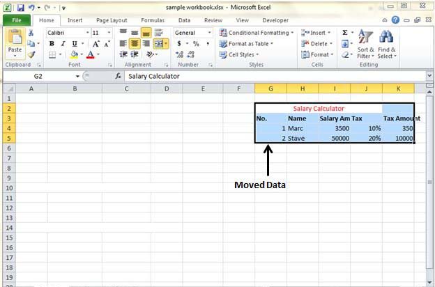 Moved Data