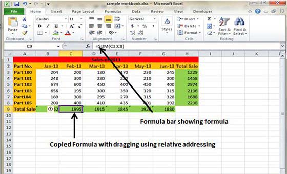 Copy Formula using Cell referencing