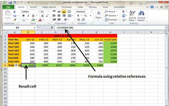 Relative references