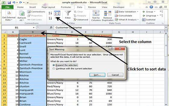 Sort Data