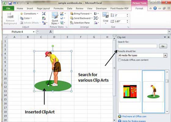 Inserting Clip Art
