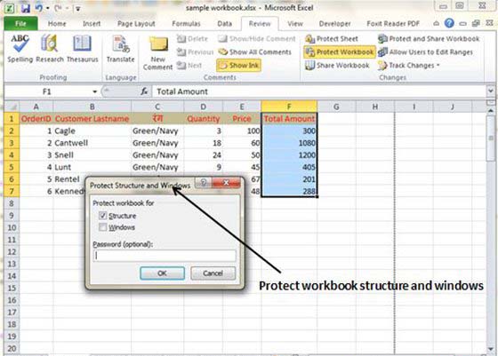 Protect Workbook