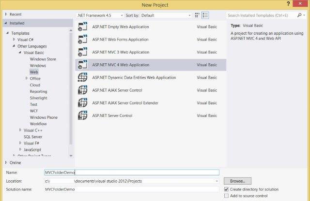 create_mvc_folder_demo_project