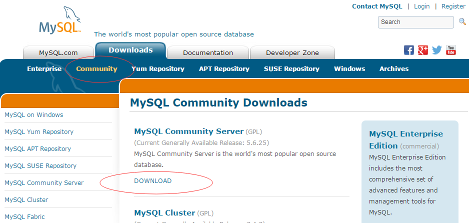 MySQL安装
