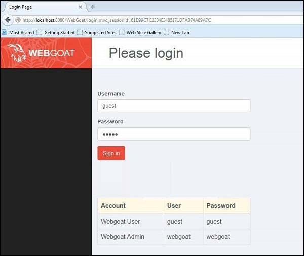 webgoat项目