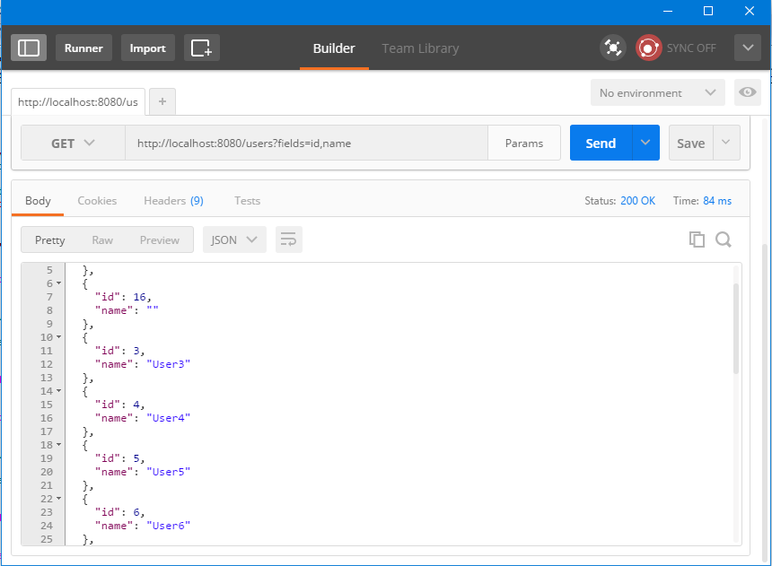 Yii动作使用RESTful API