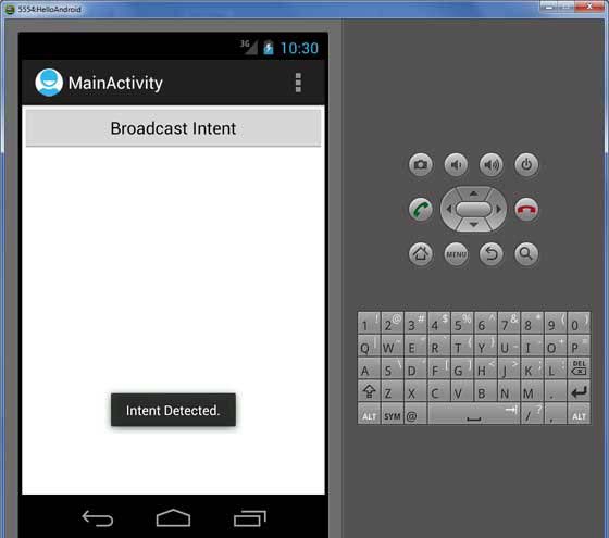 Android Broadcast Intent