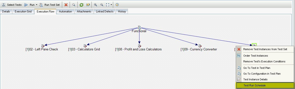 Create Test Schedule 1