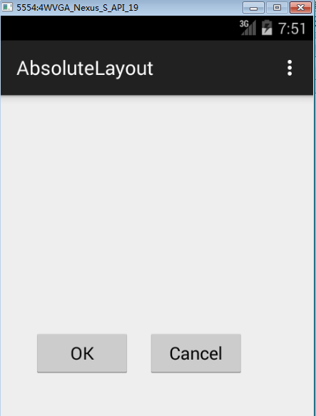 AbsoluteLayout Android Absolute Layout
