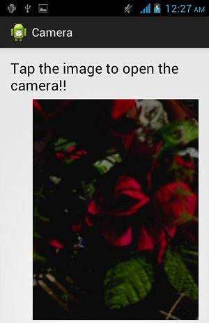 Anroid Camera Tutorial