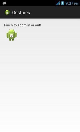 Android Gestures Tutorial