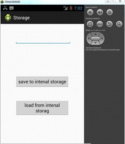 Android Internal Stroage Tutorial