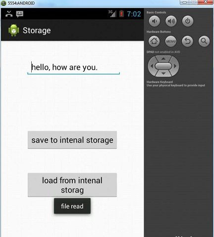 Android Internal Stroage Tutorial