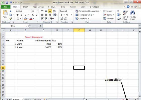 Zoom Slider