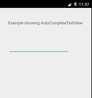 Android AutoCompleteTextView