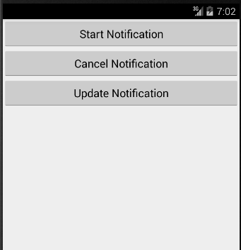 Android Notification Start