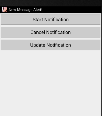 Android Notification Start Icon